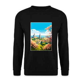 Guadalajara Dekoration Vintage Reiseposter WPA - Unisex Pullover - Schwarz - Vorne - Alina (178cm) & Michal (187cm)
