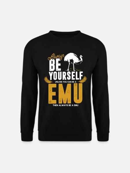 Federleichter Emu Steppenläufer - Unisex Pullover - Schwarz