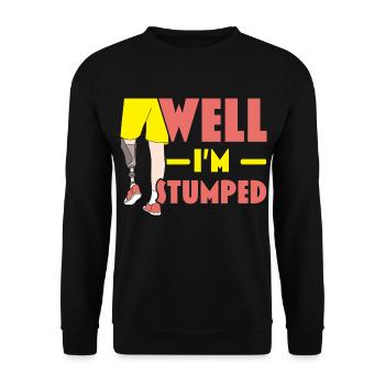Ich bin ratlos Amputierte Amputierte Chirurgie - Unisex Pullover - Schwarz - Vorne - Alina (178cm) & Michal (187cm)