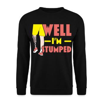 Ich bin ratlos Amputierte Amputierte Chirurgie - Unisex Pullover - Schwarz - Vorne - Alina (178cm) & Michal (187cm)