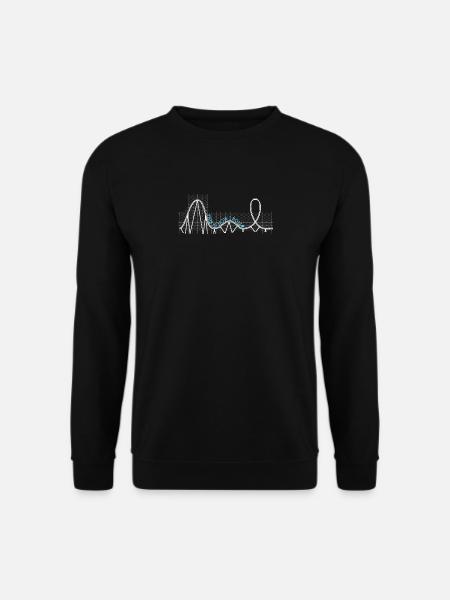 Achterbahn This is how I roll - Unisex Pullover - Schwarz