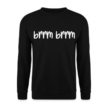brrm brrm - Unisex Sweatshirt - black - Front - Alina (178cm) & Michal (187cm)