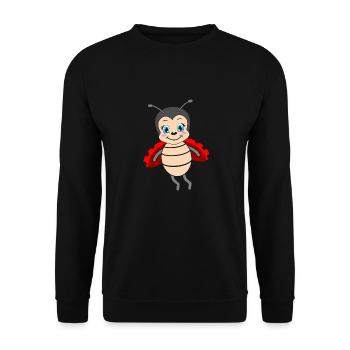 Marienkäfer Marienkäferchen - Unisex Pullover - Schwarz - Vorne - Alina (178cm) & Michal (187cm)