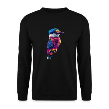 Kookaburra Jägerliest Lachender Hans Süßer Vogel - Unisex Pullover - Schwarz - Vorne - Alina (178cm) & Michal (187cm)