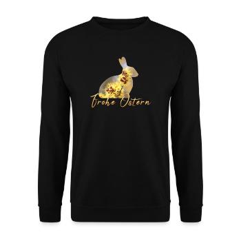 Frohe Ostern - Unisex Pullover - Schwarz - Vorne - Alina (178cm) & Michal (187cm)