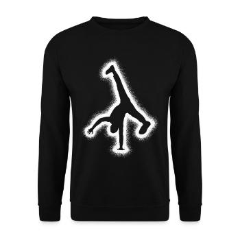 Breakdance Breakdancer Tanzen Kinder Breakdancer - Unisex Pullover - Schwarz - Vorne - Alina (178cm) & Michal (187cm)