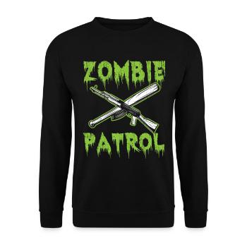 Zombie Patrolie - Unisex Pullover - Schwarz - Vorne - Alina (178cm) & Michal (187cm)