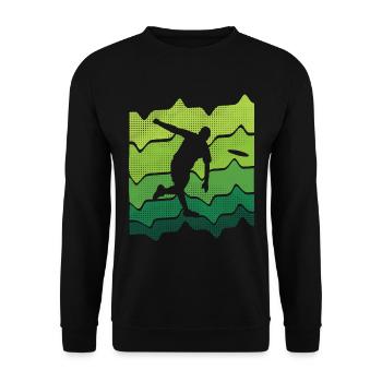 Disc Golf Spieler Frisbee Sport Discgolf - Unisex Pullover - Schwarz - Vorne - Alina (178cm) & Michal (187cm)