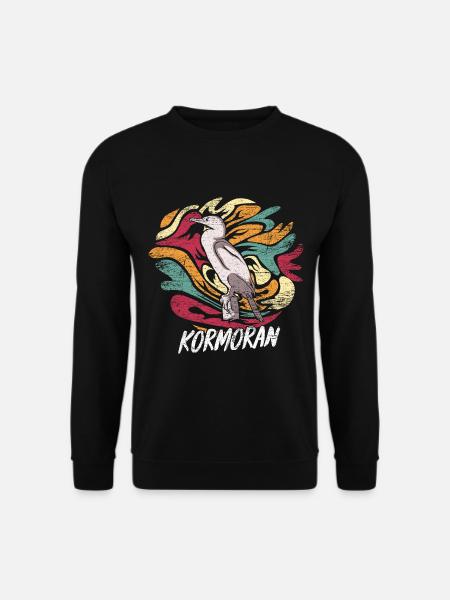 Geschickter Kormoran Fischjäger - Unisex Pullover - Schwarz