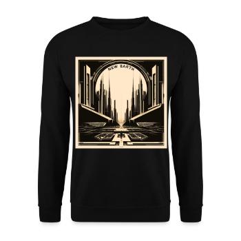 Neue Erde - Unisex Pullover - Schwarz - Vorne - Alina (178cm) & Michal (187cm)