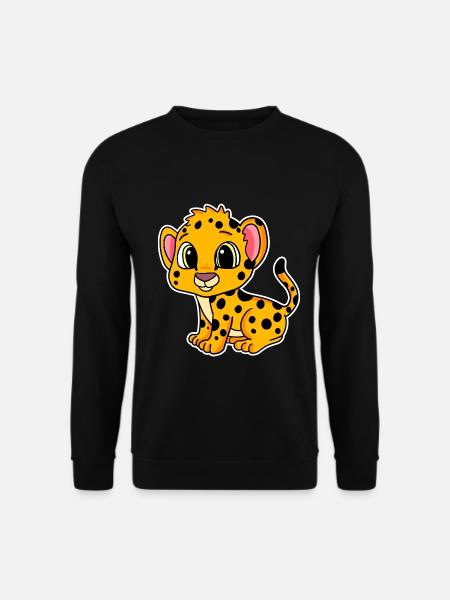 Bébé guépard - Sweat-shirt Unisexe - noir