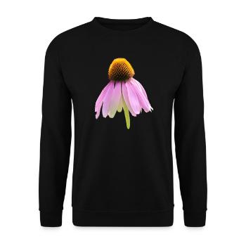 Sonnenhut coneflower - Unisex Pullover - Schwarz - Vorne - Alina (178cm) & Michal (187cm)