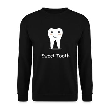 Sweet Tooth - Unisex Pullover - Schwarz - Vorne - Alina (178cm) & Michal (187cm)