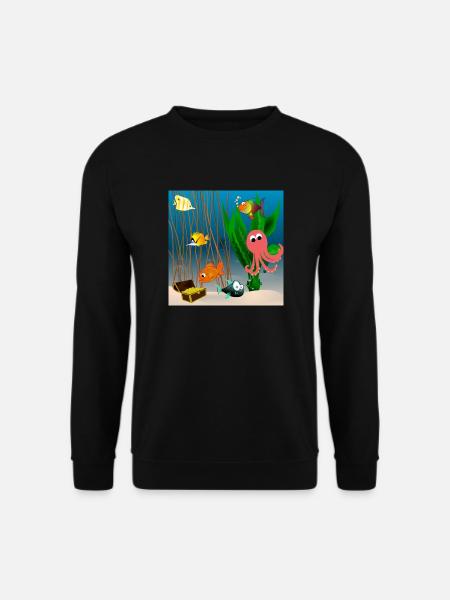 Unterwasserwelt - Unisex Pullover - Schwarz