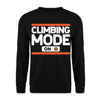 Klettern Bouldern Boulder Bergsteiger - Unisex Pullover - Schwarz - Vorne - Alina (178cm) & Michal (187cm)