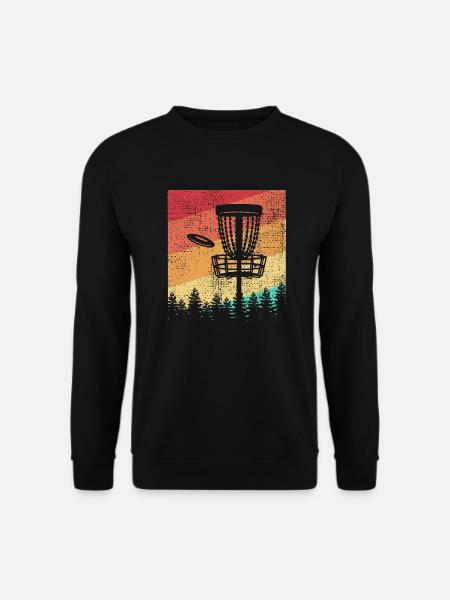 Disc Golf Retro - Unisex Pullover - Schwarz