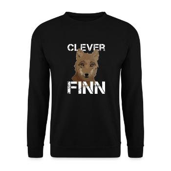 Finn Geburtstag Finn - Unisex Pullover - Schwarz - Vorne - Alina (178cm) & Michal (187cm)