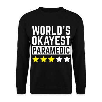 Welt Okayest Sanitäter - Unisex Pullover - Schwarz - Vorne - Alina (178cm) & Michal (187cm)
