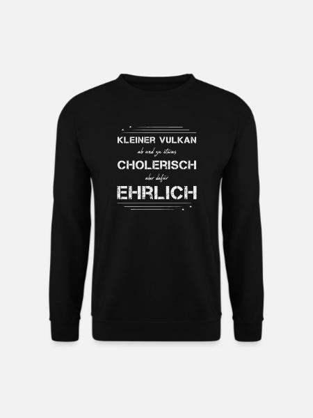 cholerisch ehrlich wei lin - Unisex Pullover - Schwarz