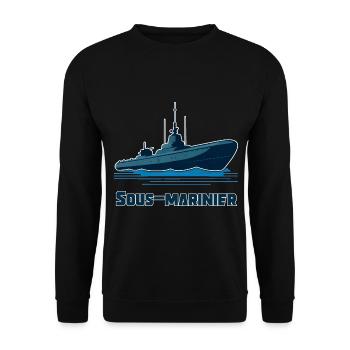 Submariner - Unisex Pullover - Schwarz - Vorne - Alina (178cm) & Michal (187cm)