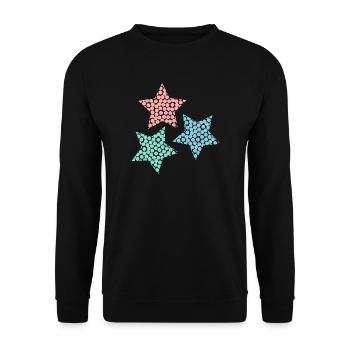 ALLES GUTE ZUM NEUEN JAHR. SAINT SYLVESTER. NEUJAHR - Unisex Pullover - Schwarz - Vorne - Alina (178cm) & Michal (187cm)