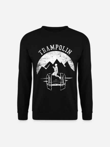 Elastischer Trampolinakrobat Salto - Unisex Pullover - Schwarz