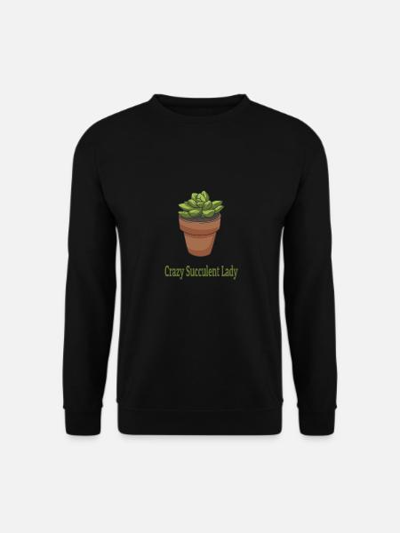Sukkulente Pflanzen - Unisex Pullover - Schwarz