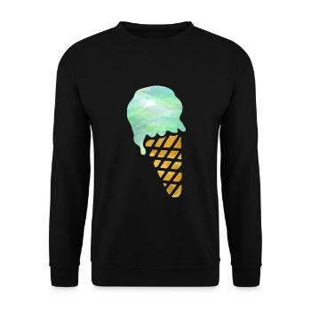 Eiscreme - Unisex Pullover - Schwarz - Vorne - Alina (178cm) & Michal (187cm)