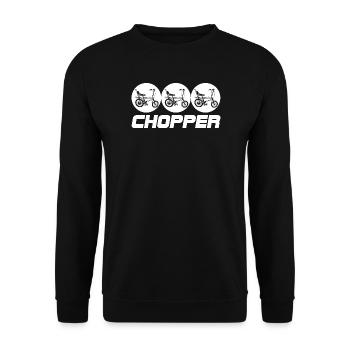 Chopper - Unisex Pullover - Schwarz - Vorne - Alina (178cm) & Michal (187cm)
