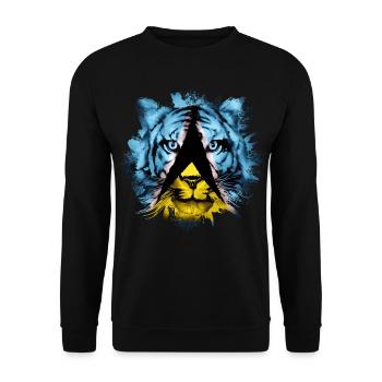 St. Lucia - Unisex Pullover - Schwarz - Vorne - Alina (178cm) & Michal (187cm)