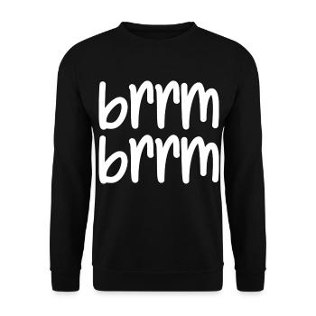 brrm brrm - Unisex Sweatshirt - black - Front - Alina (178cm) & Michal (187cm)