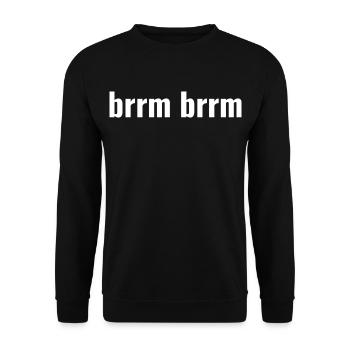brrm brrm - Unisex Pullover - Schwarz - Vorne - Alina (178cm) & Michal (187cm)