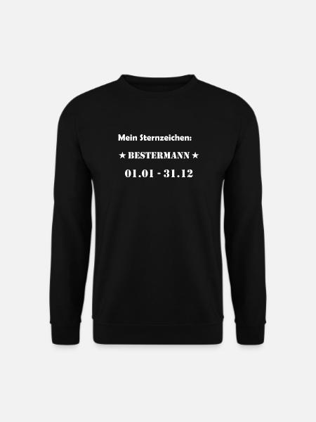 Bester Mann Wassermann Sternzeichen - Unisex Pullover - Schwarz