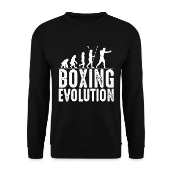 boxeur - Sweat-shirt Unisexe - noir - Devant - Alina (178cm) & Michal (187cm)