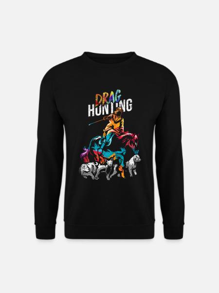 Tollkühne Jagdreiterin Schleppjagd - Unisex Pullover - Schwarz