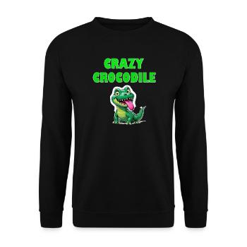 Crazy Crocodile - Unisex Pullover - Schwarz - Vorne - Alina (178cm) & Michal (187cm)