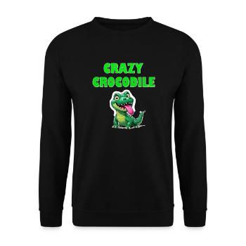 Crazy Crocodile - Unisex Pullover - Schwarz - Vorne - Alina (178cm) & Michal (187cm)