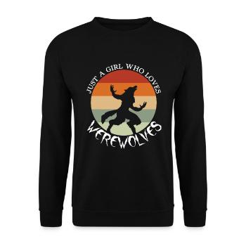Werwolf Sei du selbst außer Werwolf - Unisex Pullover - Schwarz - Vorne - Alina (178cm) & Michal (187cm)
