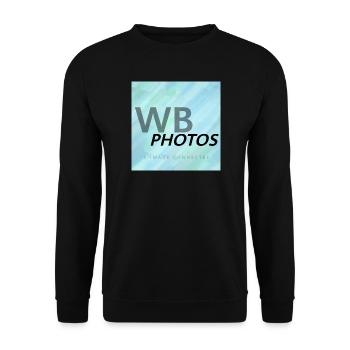 HELLBLAUES WBP-LOGO - Unisex Pullover - Schwarz - Vorne - Alina (178cm) & Michal (187cm)