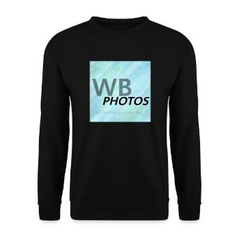HELLBLAUES WBP-LOGO - Unisex Pullover - Schwarz - Vorne - Alina (178cm) & Michal (187cm)
