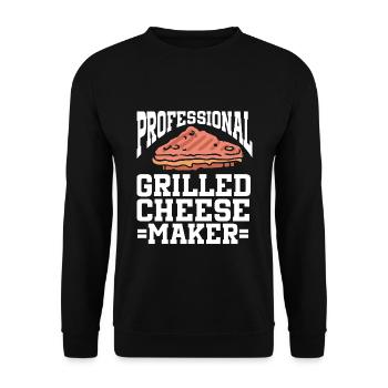 Cheese Making Cheese Lover - Unisex Pullover - Schwarz - Vorne - Alina (178cm) & Michal (187cm)