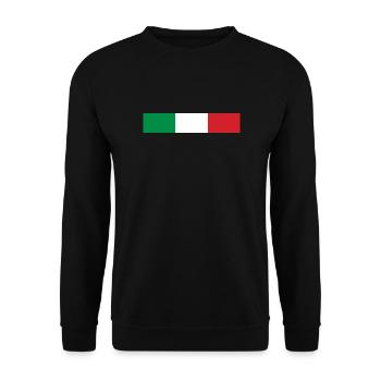 Italien-Banner - Unisex Pullover - Schwarz - Vorne - Alina (178cm) & Michal (187cm)