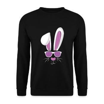 Cool ski and Easter - Unisex Sweatshirt - black - Front - Alina (178cm) & Michal (187cm)