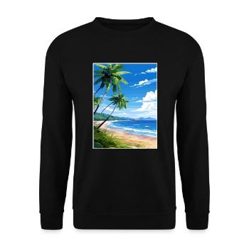 Osa Halbinsel Costa Rica Vintage Reiseposter WPA - Unisex Pullover - Schwarz - Vorne - Alina (178cm) & Michal (187cm)