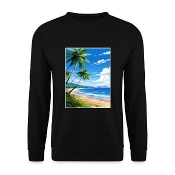 Osa Halbinsel Costa Rica Vintage Reiseposter WPA - Unisex Pullover - Schwarz - Vorne - Alina (178cm) & Michal (187cm)