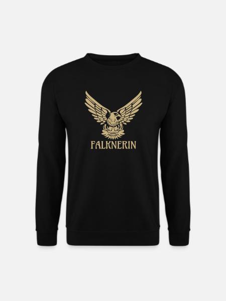Falknerin Falke Adler Greifvogel Falknerei Falkner - Unisex Pullover - Schwarz