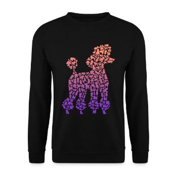 Pudel Liebhaber Hunde Besitzerin Hund Pudel Kinder - Unisex Pullover - Schwarz - Vorne - Alina (178cm) & Michal (187cm)