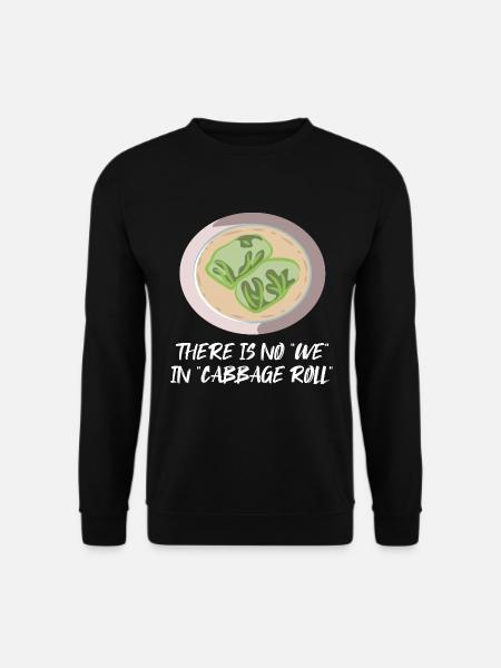 Herzhafte Kohlrouladen Balkanküche - Unisex Pullover - Schwarz