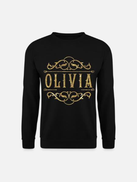 Olivia gold - Unisex Pullover - Schwarz