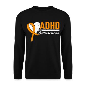 ADHS-Bewusstsein Nuerodiversität Anders denken - Unisex Pullover - Schwarz - Vorne - Alina (178cm) & Michal (187cm)